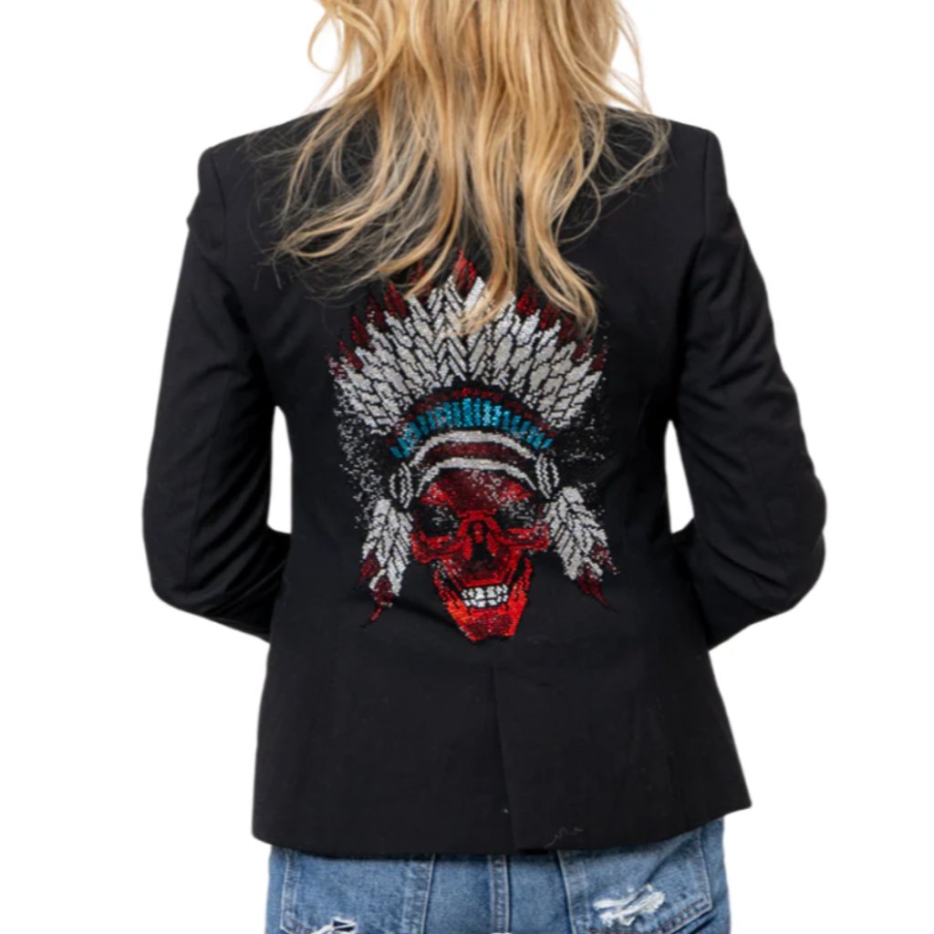 Native Black Blazer  Black